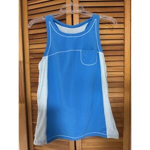 Lululemon Women's‎ Athletic Tank Dress Blue Racerback Built-In Pocket
